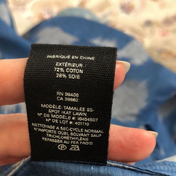 Theory Tamalee SS Spot Ikat Top - Picture 8 of 12